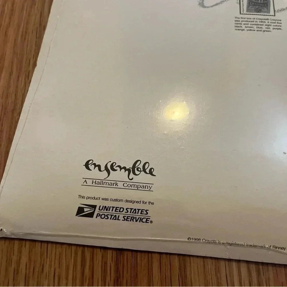 Crayola Crayons USPS Postage Stamp Mouse Pad 1998 - New Sealed - Picture 5 of 8